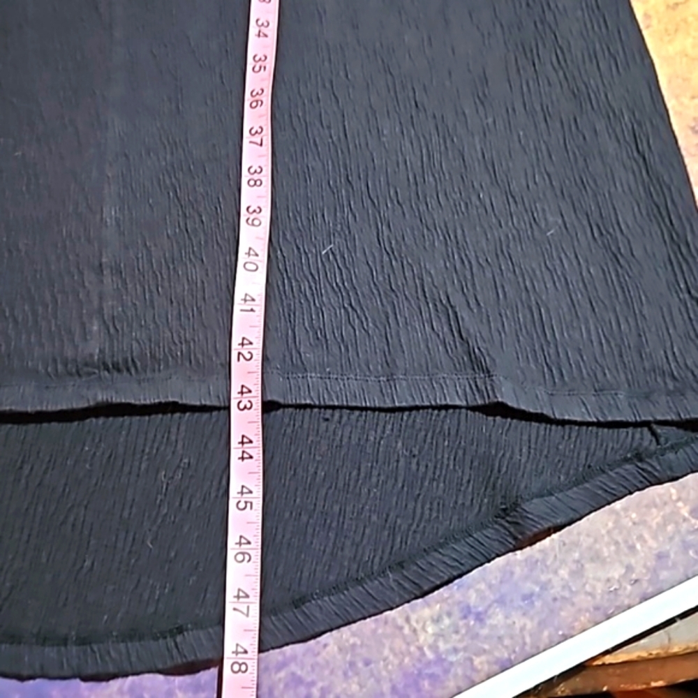 Lands End | Black Cotton Spandex Midi Dress - Picture 8 of 8